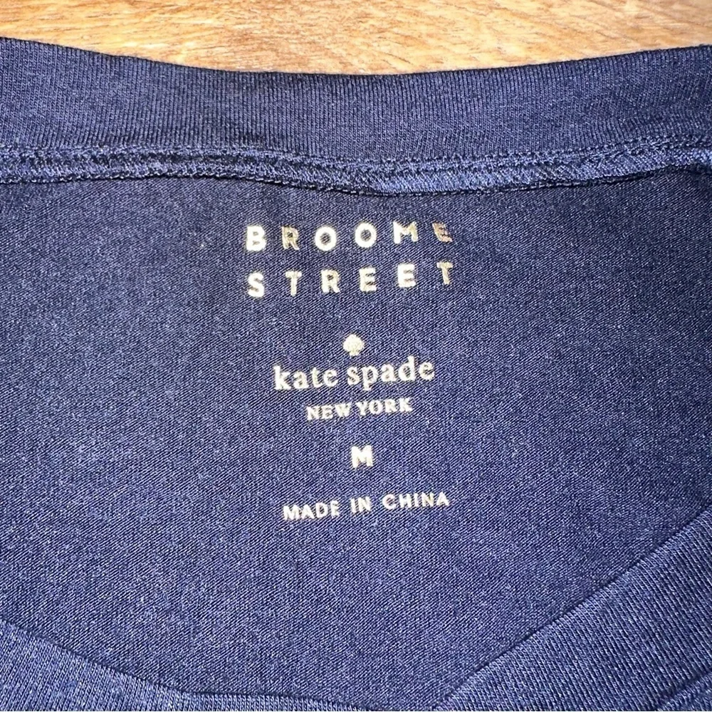 Kate Spade Broom Street Navy Blouse Size Medium